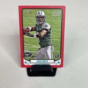 Geno Smith Rookie Card Topps Magic Mini Card, Red, 41/50, Jets, Seahawks,